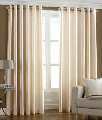 49% OFF on Hargunz Polyester Beige Geometric Eyelet Curtain 49% OFF on Hargunz Polyester Beige Geometric Eyelet Curtain