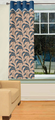 40% OFF on Trendy Home Polyester Blue Floral Eyelet Curtain 40% OFF on Trendy Home Polyester Blue Floral Eyelet Curtain