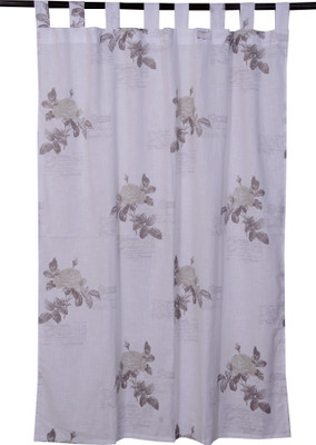 16% OFF on VHome Cotton White, Grey Floral Eyelet Curtain 16% OFF on VHome Cotton White, Grey Floral Eyelet Curtain