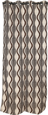 28% OFF on String Brown Solid Eyelet Curtain