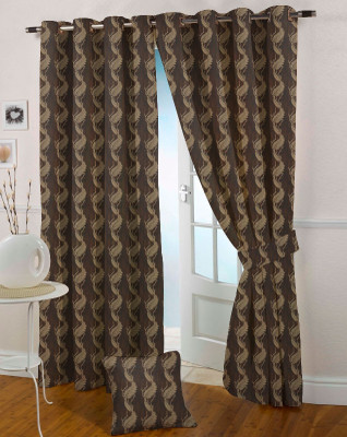 54% OFF on Presto Polycotton Brown Solid Eyelet Curtain 54% OFF on Presto Polycotton Brown Solid Eyelet Curtain