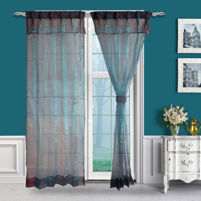 20% OFF on Just Linen Polyester Red Solid Tab Top Curtain 20% OFF on Just Linen Polyester Red Solid Tab Top Curtain