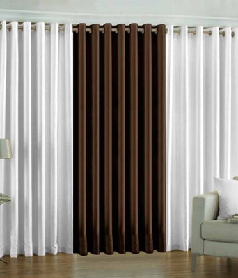 65% OFF on Decor Vatika Polycotton White, Brown Striped Eyelet Curtain 65% OFF on Decor Vatika Polycotton White, Brown Striped Eyelet Curtain