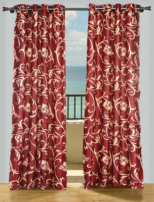 54% OFF on Homeoculture Polycotton Multicolor Floral Eyelet Curtain 54% OFF on Homeoculture Polycotton Multicolor Floral Eyelet Curtain