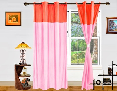37% OFF on Dekor World Polyester Orange, Pink Geometric Eyelet Curtain 37% OFF on Dekor World Polyester Orange, Pink Geometric Eyelet Curtain