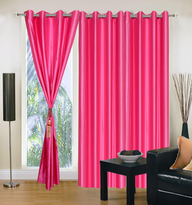61% OFF on Shopgrab Polyester Pink Solid Eyelet Curtain 61% OFF on Shopgrab Polyester Pink Solid Eyelet Curtain