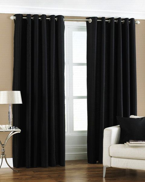 33% OFF on Pindia Polyester Black Solid Eyelet Curtain 33% OFF on Pindia Polyester Black Solid Eyelet Curtain