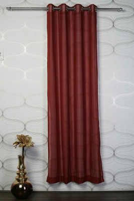 14% OFF on Monaco Polyester Maroon Floral Eyelet Curtain 14% OFF on Monaco Polyester Maroon Floral Eyelet Curtain