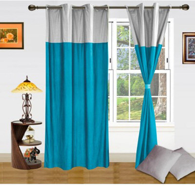 66% OFF on HomeZaara Polyester Multicolor Printed Eyelet Curtain