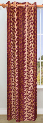 50% OFF on Vrinda Polyester Maroon Printed Eyelet Curtain