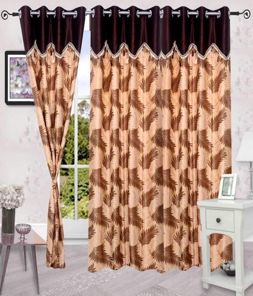 61% OFF on Shopgrab Polyester Multicolor Printed Eyelet Curtain