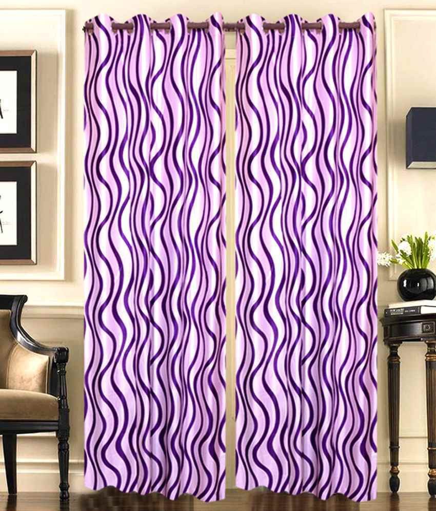 50% OFF on Shopgrab Polyester Purple Printed Eyelet Curtain 50% OFF on Shopgrab Polyester Purple Printed Eyelet Curtain