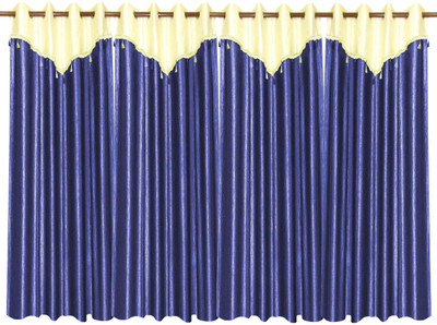 71% OFF on Zikrak Exim Polyester Blue Solid Eyelet Curtain