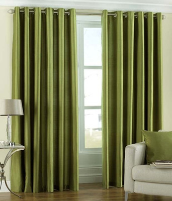 69% OFF on Decor Vatika Polyester Light Green Solid Eyelet Curtain 69% OFF on Decor Vatika Polyester Light Green Solid Eyelet Curtain