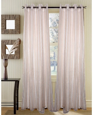31% OFF on Handloomhub Polyester White Solid Eyelet Curtain