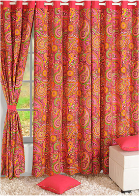 25% OFF on Swayam Cotton Pink, Green, Orange Solid Ring Rod Curtain 25% OFF on Swayam Cotton Pink, Green, Orange Solid Ring Rod Curtain
