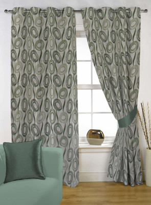 66% OFF on Kings Polycotton Grey Floral Eyelet Curtain 66% OFF on Kings Polycotton Grey Floral Eyelet Curtain