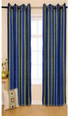 ExpressionsHome Polyester Multicolor Solid Eyelet Curtain