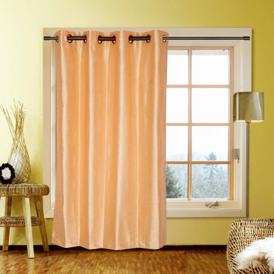 40% OFF on Kings Polycotton Beige Self Design Eyelet Curtain 40% OFF on Kings Polycotton Beige Self Design Eyelet Curtain