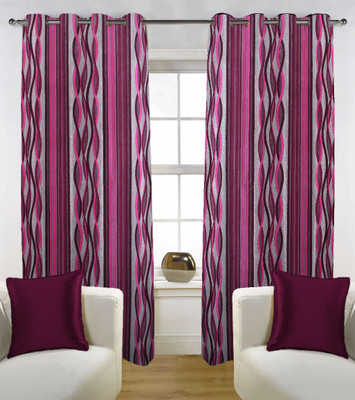 60% OFF on Kings Polycotton Purple Solid Eyelet Curtain 60% OFF on Kings Polycotton Purple Solid Eyelet Curtain