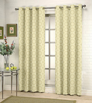 37% OFF on Fabutex Beige Striped Eyelet Curtain 37% OFF on Fabutex Beige Striped Eyelet Curtain