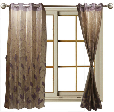 60% OFF on Furnishing Centre Polyester Purple Floral Eyelet Curtain 60% OFF on Furnishing Centre Polyester Purple Floral Eyelet Curtain
