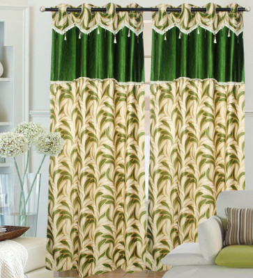 49% OFF on Hargunz Polyester Green Solid Eyelet Curtain 49% OFF on Hargunz Polyester Green Solid Eyelet Curtain
