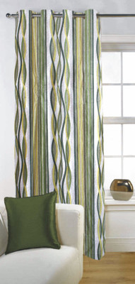 35% OFF on Fabutex Polyester Green Graphic Eyelet Curtain 35% OFF on Fabutex Polyester Green Graphic Eyelet Curtain