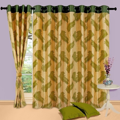 65% OFF on Cortina Polyester Green Solid Eyelet Curtain 65% OFF on Cortina Polyester Green Solid Eyelet Curtain