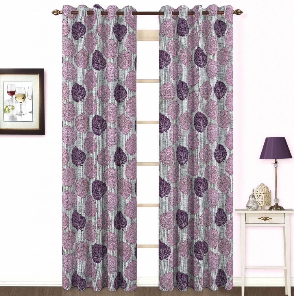 Buy Skipper Polyester Purple Damask Eyelet Curtain On Flipkart