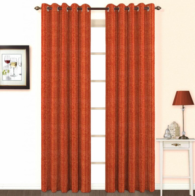 Skipper Cotton, Viscose Red Abstract Eyelet Curtain Skipper Cotton, Viscose Red Abstract Eyelet Curtain