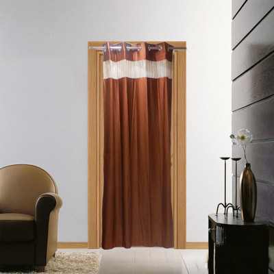 58% OFF on Furnishing Centre Polyester Brown Striped Eyelet Curtain 58% OFF on Furnishing Centre Polyester Brown Striped Eyelet Curtain