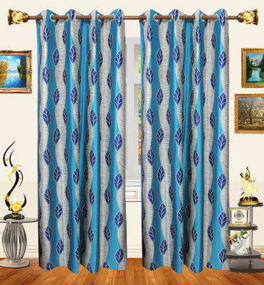 53% OFF on Decor Bazaar Polyester Light Blue Floral Eyelet Curtain 53% OFF on Decor Bazaar Polyester Light Blue Floral Eyelet Curtain
