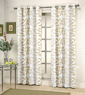 42% OFF on Kings Polycotton White Floral Eyelet Curtain