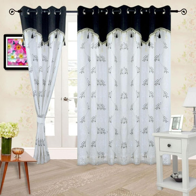 51% OFF on Cortina Polyester Black Ikat Eyelet Curtain 51% OFF on Cortina Polyester Black Ikat Eyelet Curtain