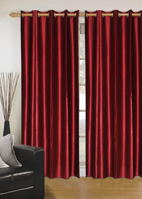 52% OFF on Madavs Polyester Maroon Solid Eyelet Curtain 52% OFF on Madavs Polyester Maroon Solid Eyelet Curtain