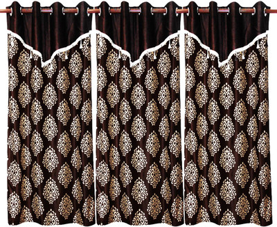 70% OFF on Zikrak Exim Polyester Brown Damask Eyelet Curtain 70% OFF on Zikrak Exim Polyester Brown Damask Eyelet Curtain