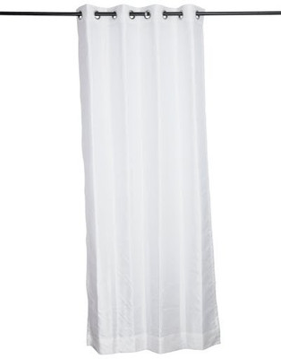 BlindsNcurtains Polyester White Printed Eyelet Curtain