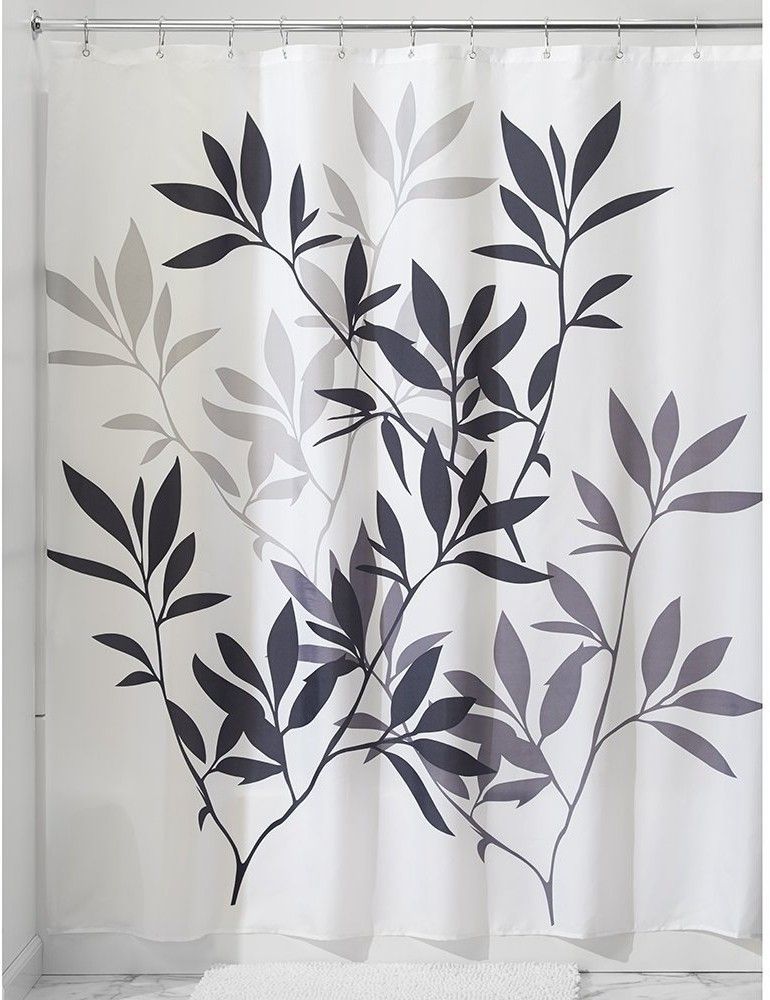 38% OFF on InterDesign Polyester Black, Grey Solid Eyelet Curtain