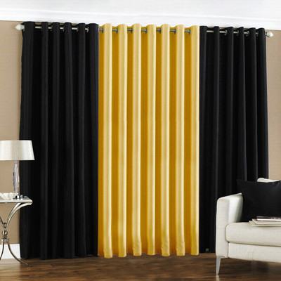 33% OFF on Pindia Polyester Multicolor Eyelet Curtain