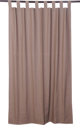 16% OFF on VHome Cotton Brown Abstract Eyelet Curtain 16% OFF on VHome Cotton Brown Abstract Eyelet Curtain