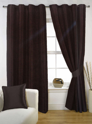 60% OFF on Kings Polycotton Brown Self Design Eyelet Curtain 60% OFF on Kings Polycotton Brown Self Design Eyelet Curtain
