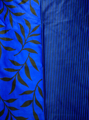 67% OFF on Homefab India Polyester Dark Blue Floral Eyelet Curtain