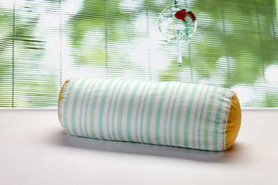 Pink Guppy Striped Bolsters Cover