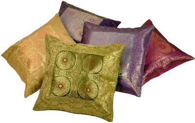27% OFF on Sunshine Rajasthan Abstract Cushions Cover