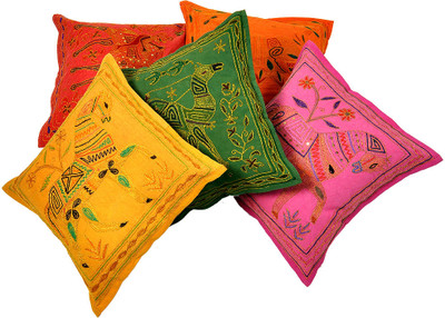 27% OFF on Sunshine Rajasthan Abstract Cushions Cover