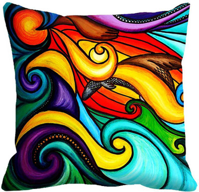 60% OFF on meSleep Abstract Cushions Cover