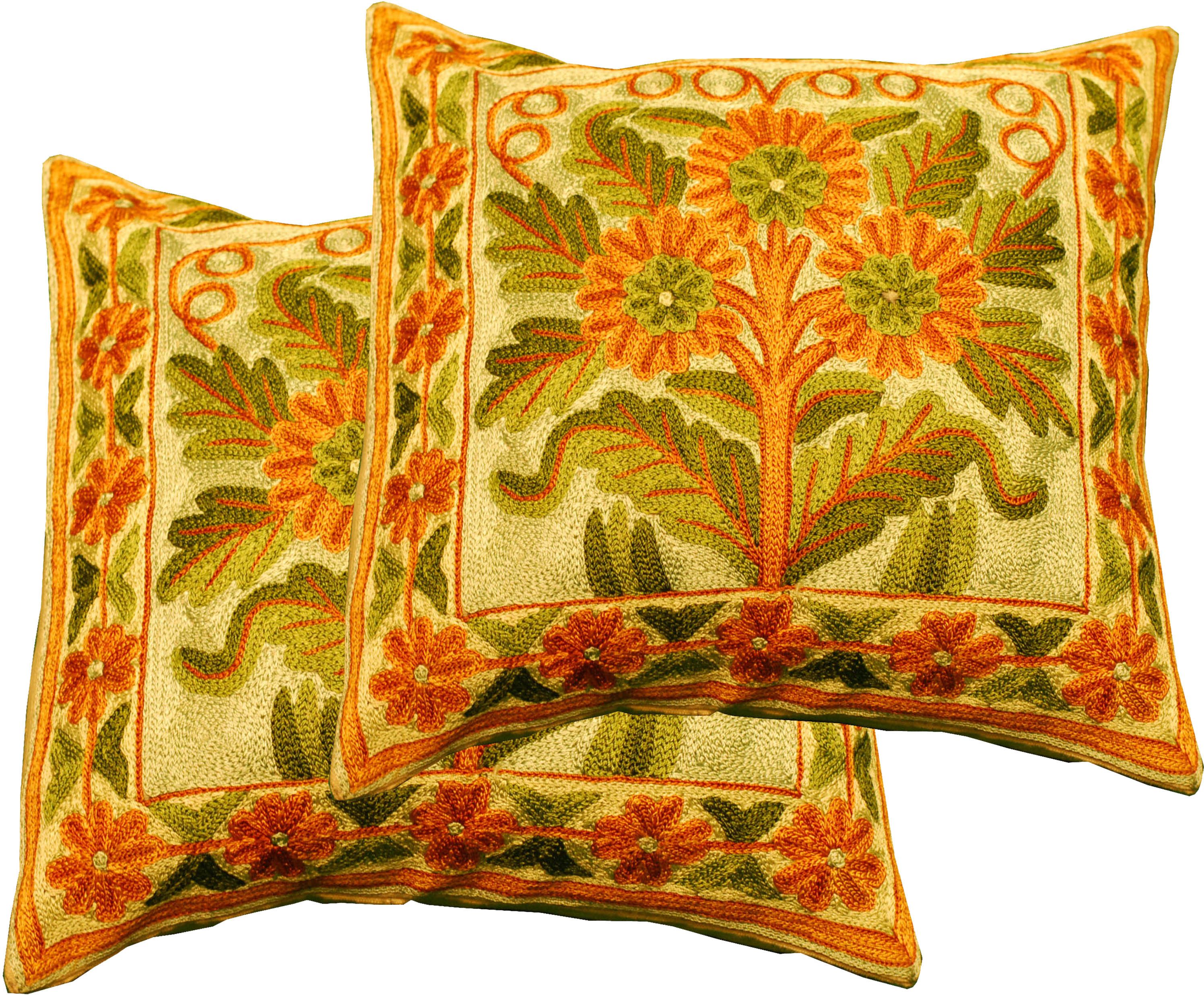 20% OFF on Ancient India Floral Cushions Cover
