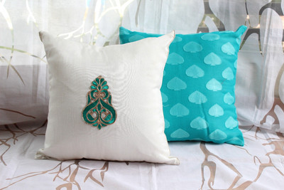 The Home Addiction Embroidered Cushions Cover The Home Addiction Embroidered Cushions Cover