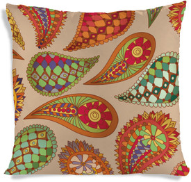 ShopMantra Printed Flower Pattern Floral Cushions Cover (Cushion Pillow Cover, 40 Cm*40 Cm)